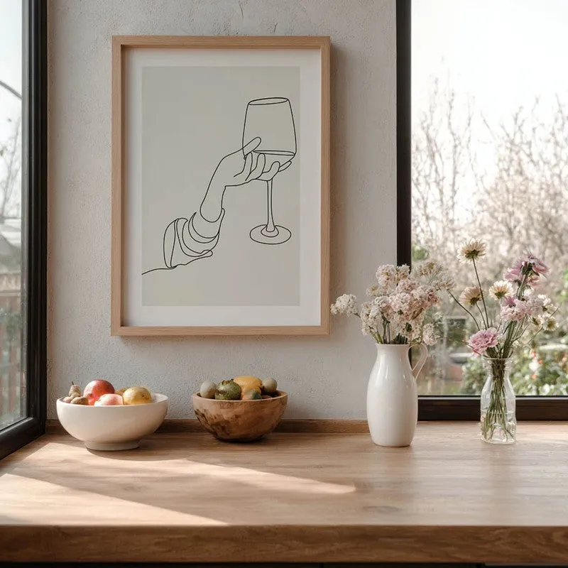 Tropical Tonic Archival Canvas Wall Art - Brown media 7