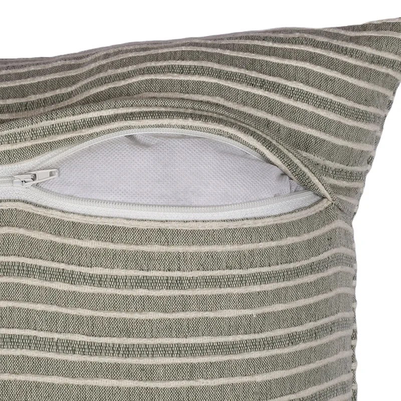Thread Lines Woven Cushion Cover - Set Of Two media 3