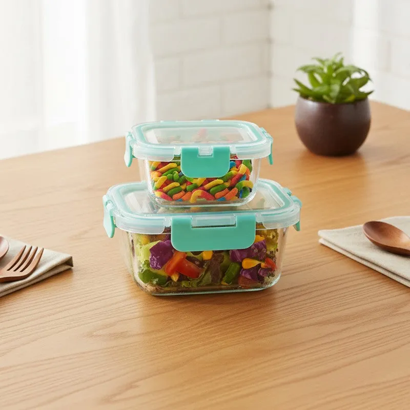 Tifran Leak Proof Glass Lunch Box - Set Of Two media 3