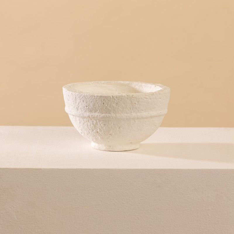 Fig Living Paper Mache Bowl - 001 (Off-White) media 3