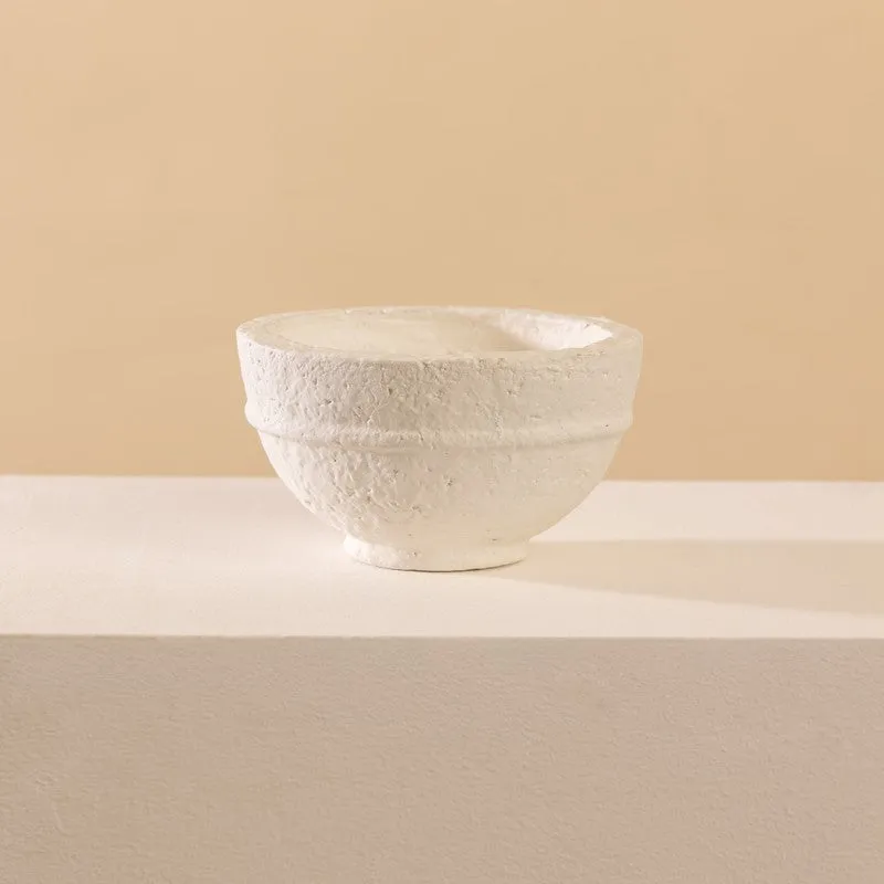 Fig Living Paper Mache Bowl - 001 (Off-White) media 3