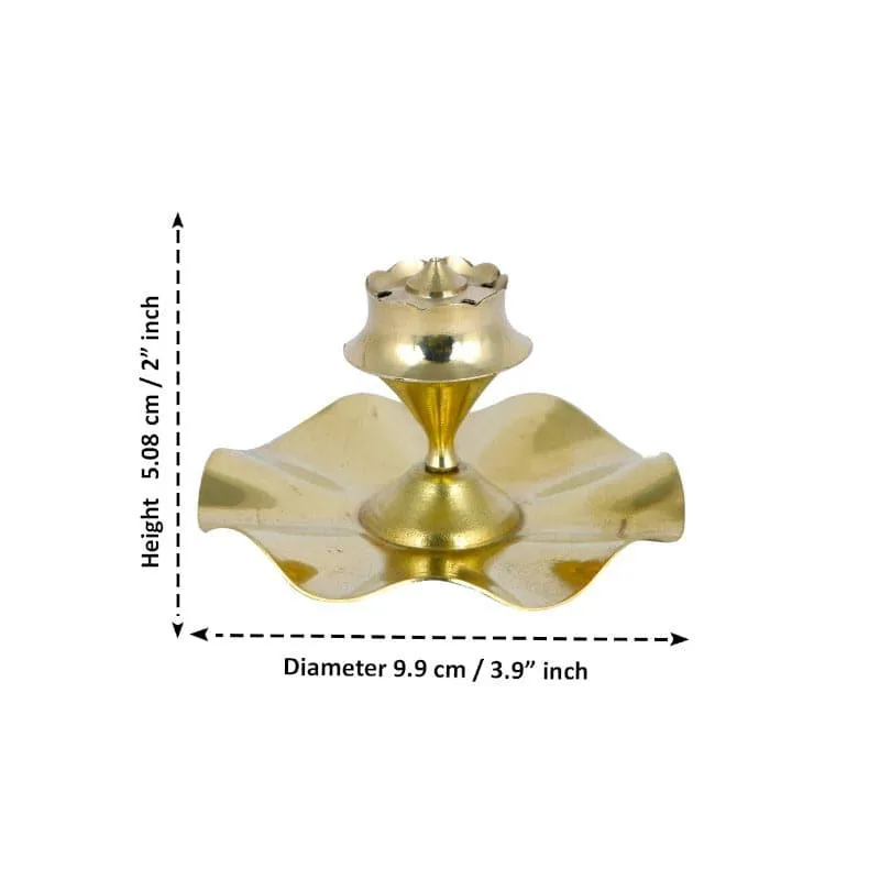 Brass Wave Incense Stick Holder media 4