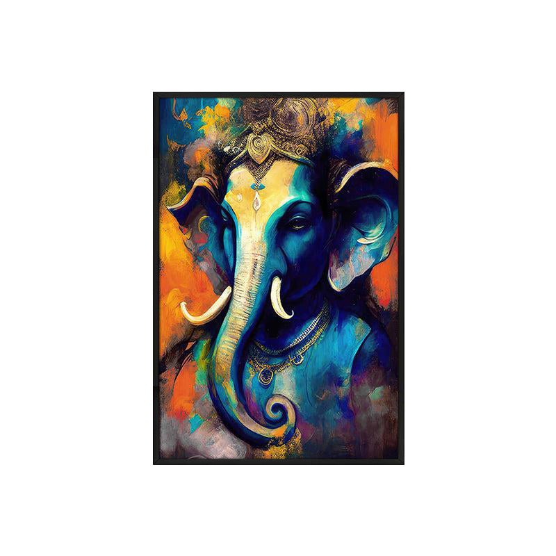 Rangavali Ganapati Wall Painting With Frame media 4
