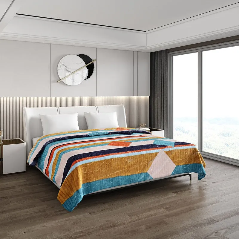 Monte Carlo Autumn Embrace Blanket (Multicolor) - 900 GSM media 1
