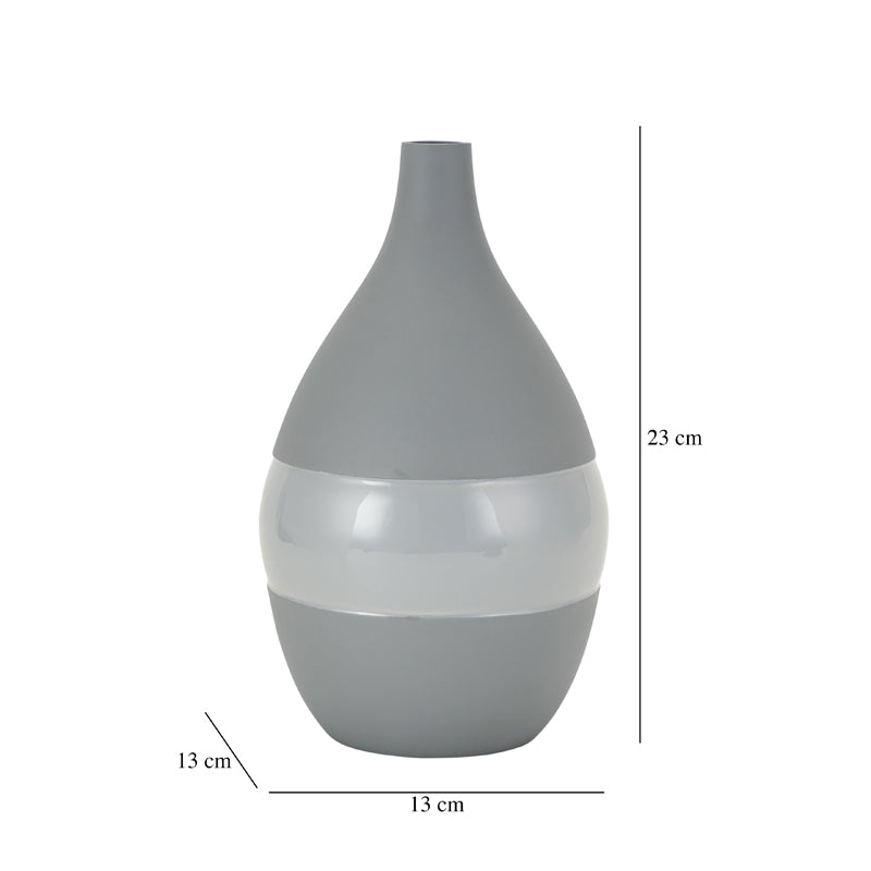Yato Enamel Vase (Grey) - Small media 4