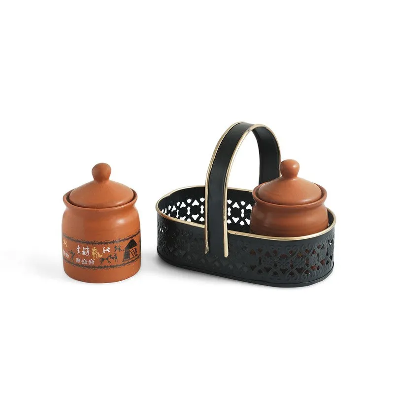 Orna Luxe Ceramic Jar (250 mL) -Three Piece Set media 4