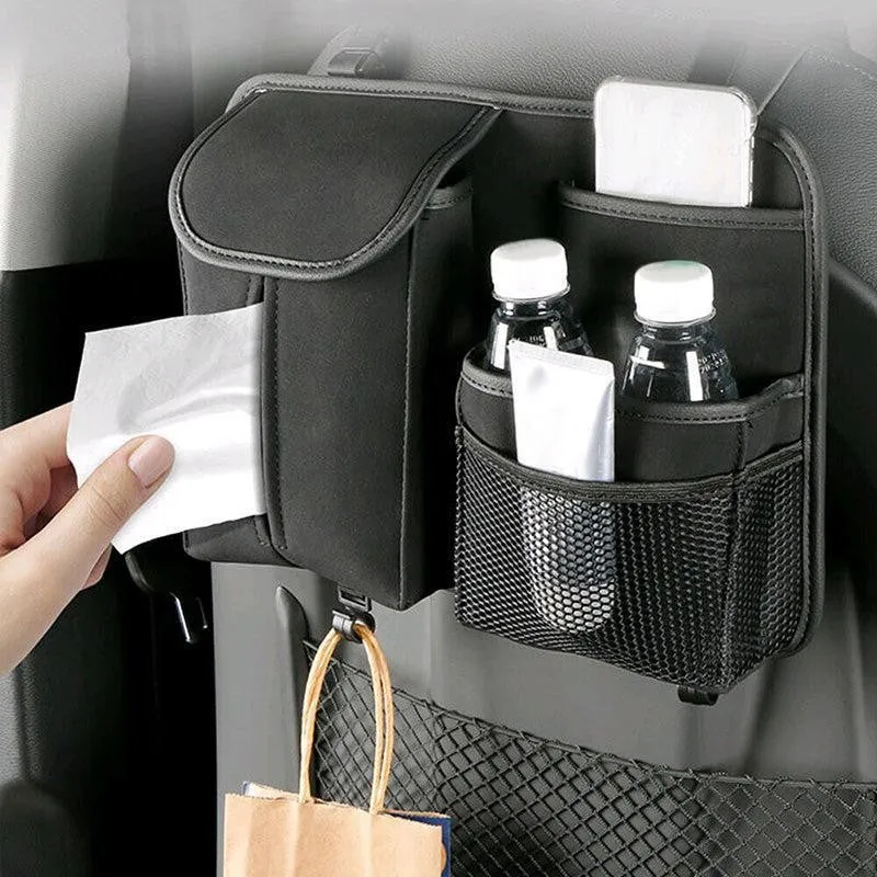 Seat Neat Oxford Fabric Car Seat Organizer - Black media 5