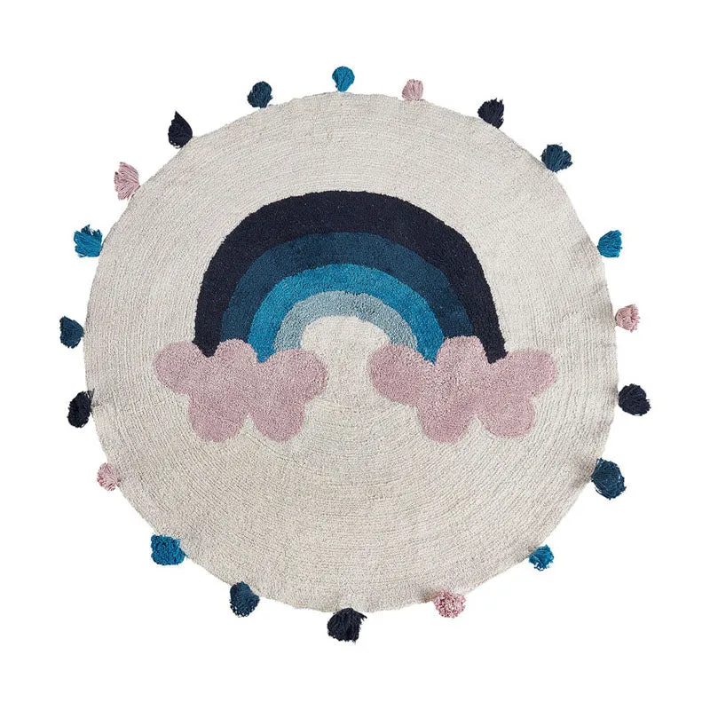 Arc Azure Tufted Cotton Area Rug media 1