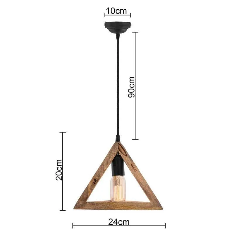 Triathron Wooden Ceiling Lamp media 6