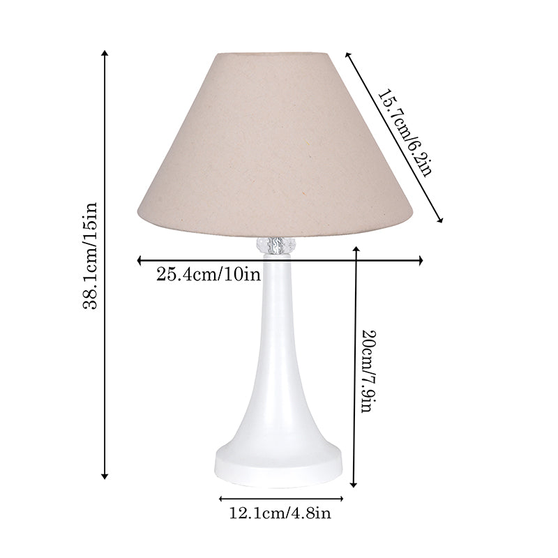 Aneiro Metal Table Lamp - Beige,white media 5