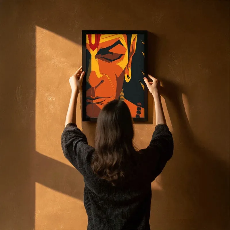 Powerful Bajrangbali I Archival Paper Wall Art media 6