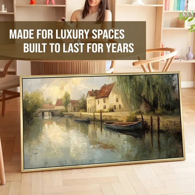Waterbound Homes Canvas Wall Painting With Frame media 5