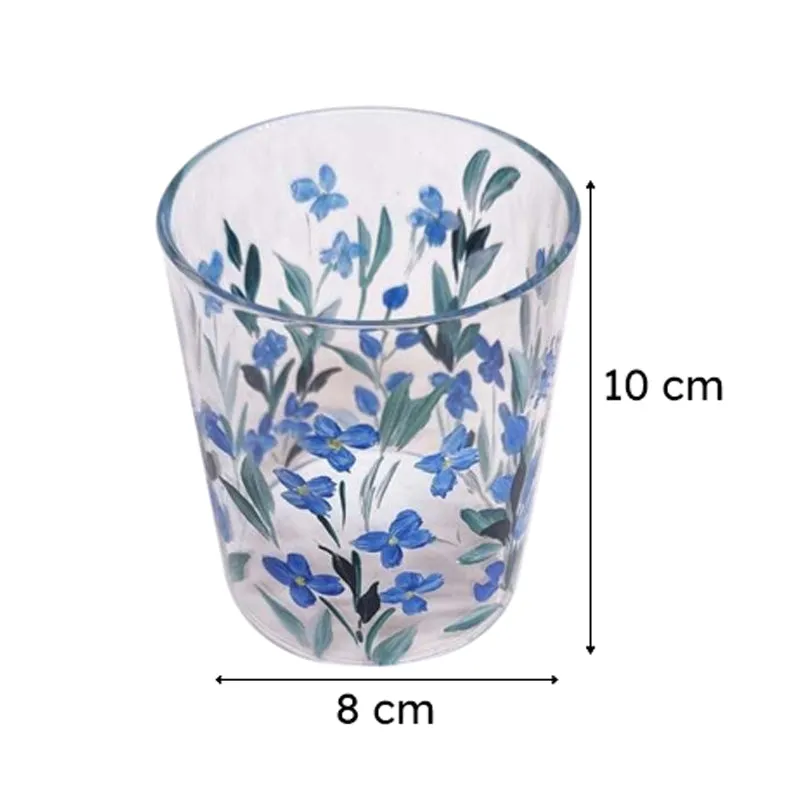 Azure Meadow Handpainted Tealight Candle Holder media 9