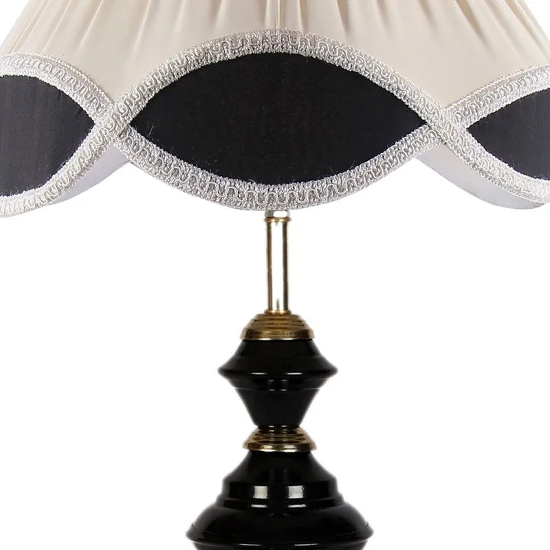 Auralyne Cotton Table Lamp With Iron Base - Ivory media 8