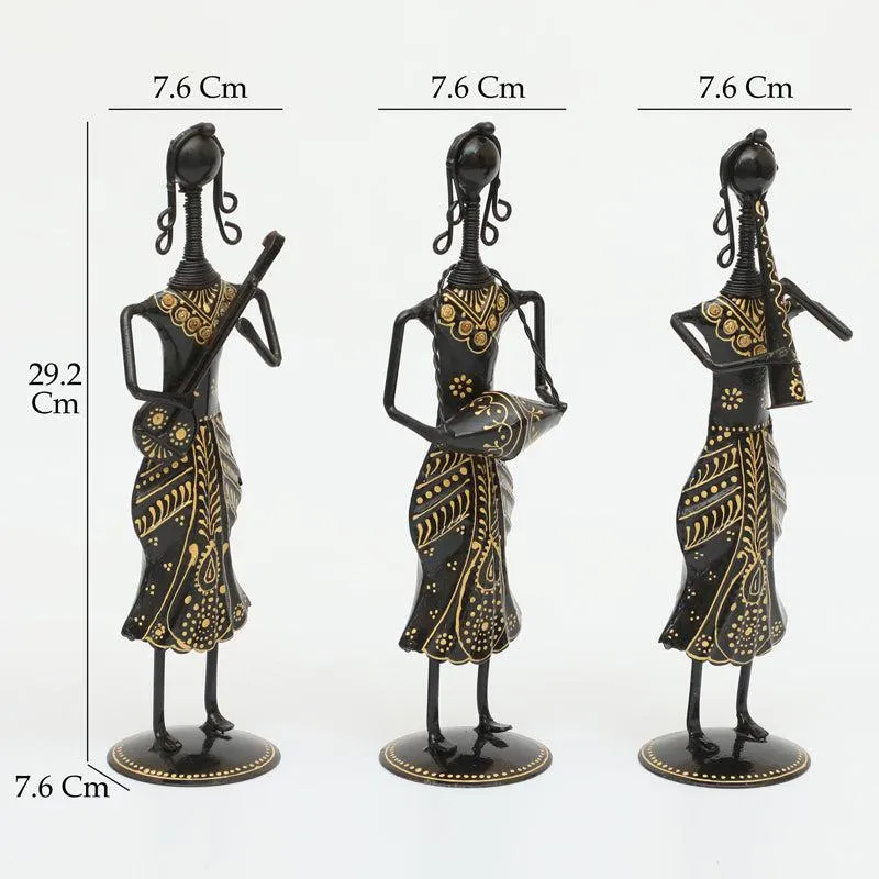 Cultural Cadence Metal Showpiece - Set Of Three media 5