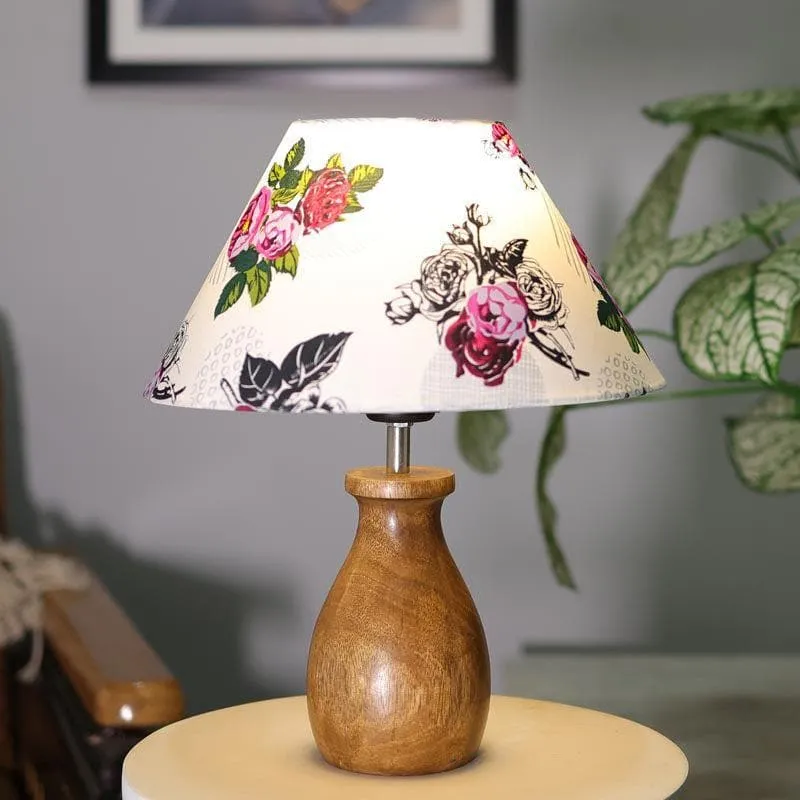 Blossom Dovel Pot Fabric Table Lamp - Multicolor media 3