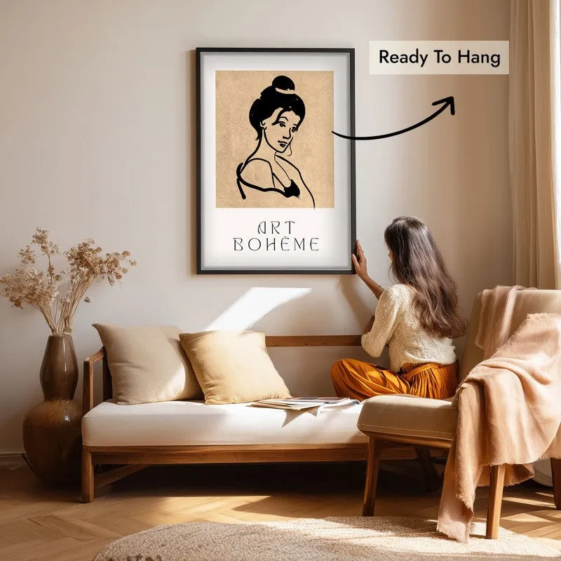 Classic Muse Canvas Wall Painting With Black Frame media 7