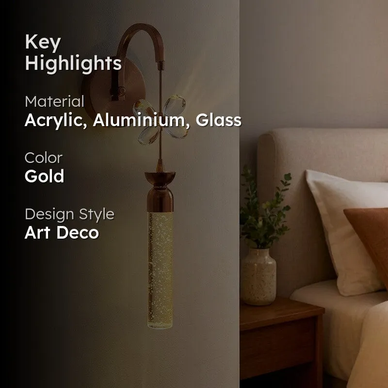 Flutter Aluminium And Glass Wall Lamp media 2