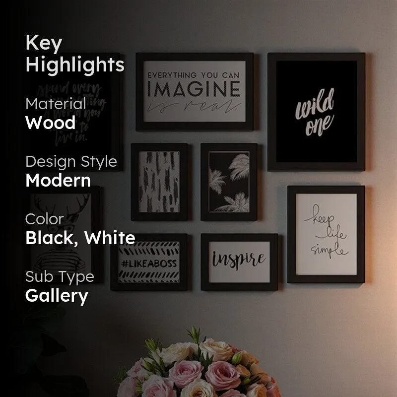 Keep Life Simple and Live Wall Art - Set Of Nine media 2