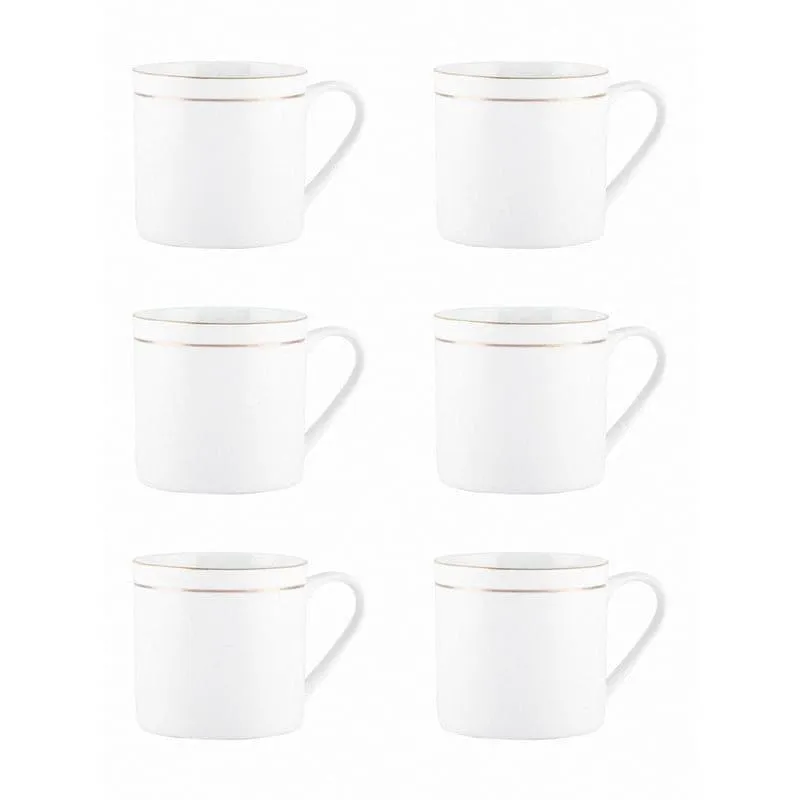 Sonaki Vivienne Bone China Tea Cup (240 mL Each) - Set of Six media 3