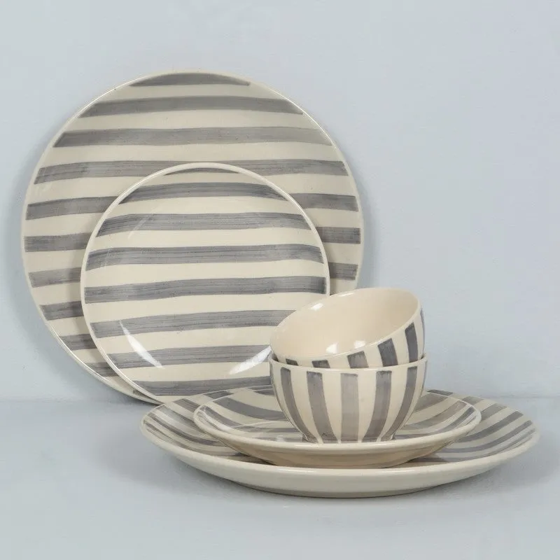 EasyServe Dining Set (Grey,White) - Six Piece Set media 3