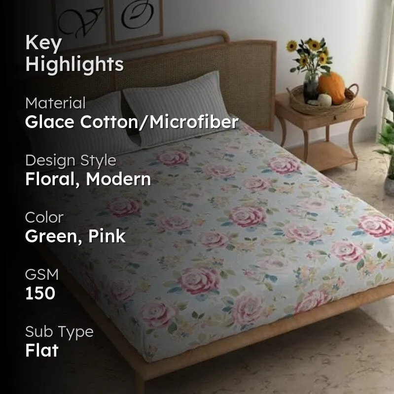 Gulzar King Microfiber Bedsheet - 150 GSM media 2