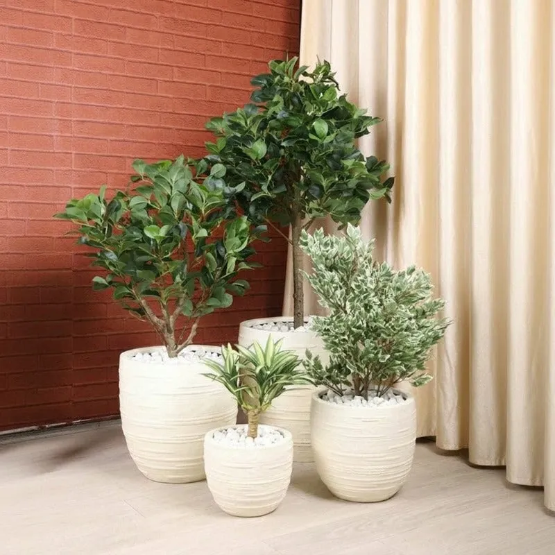 Calmora Floor Planter - Off White - 8