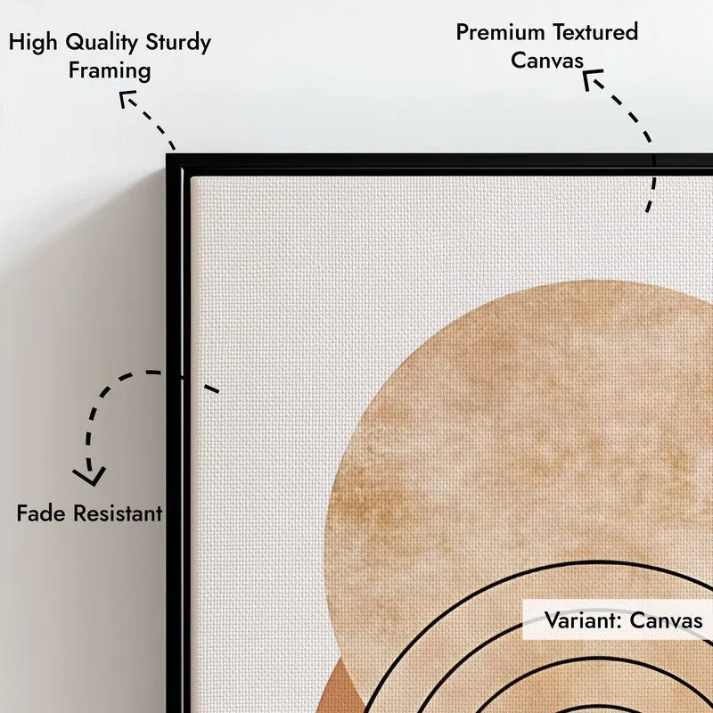 Centered Harmony Canvas Wall Painting With Black Frame media 5
