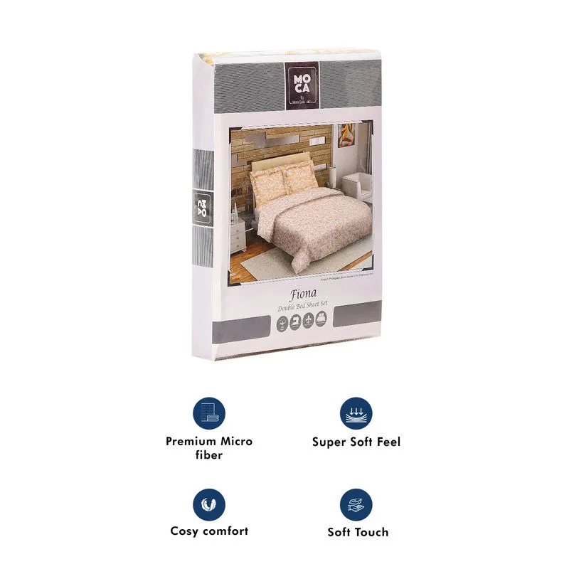 Monte Carlo Amrit Paisley Cotton Bedsheet (Yellow) - 104 TC media 10