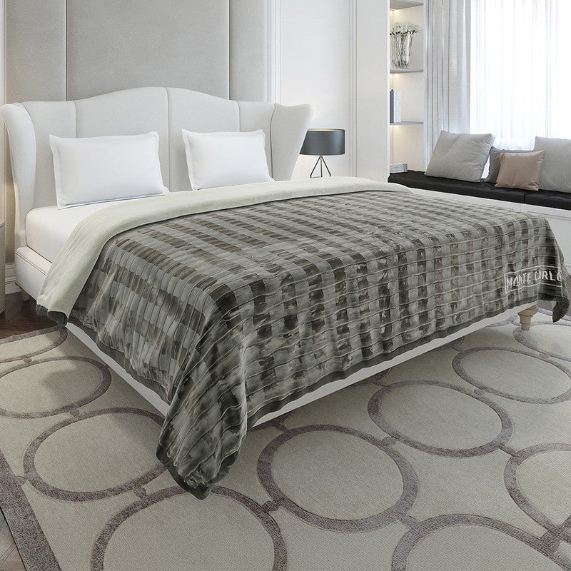 Monte Carlo Midnight Mosaic Blanket - 720 GSM