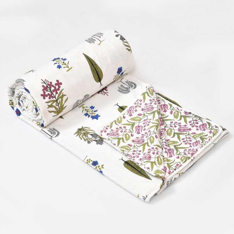Devyanshi Floral Printed Green Cotton Dohar media 3