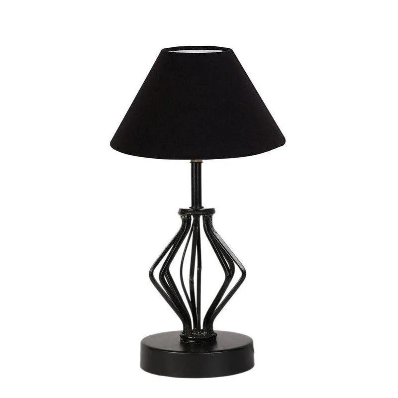 Firefly Metal Fabric Table Lamp - Black media 4