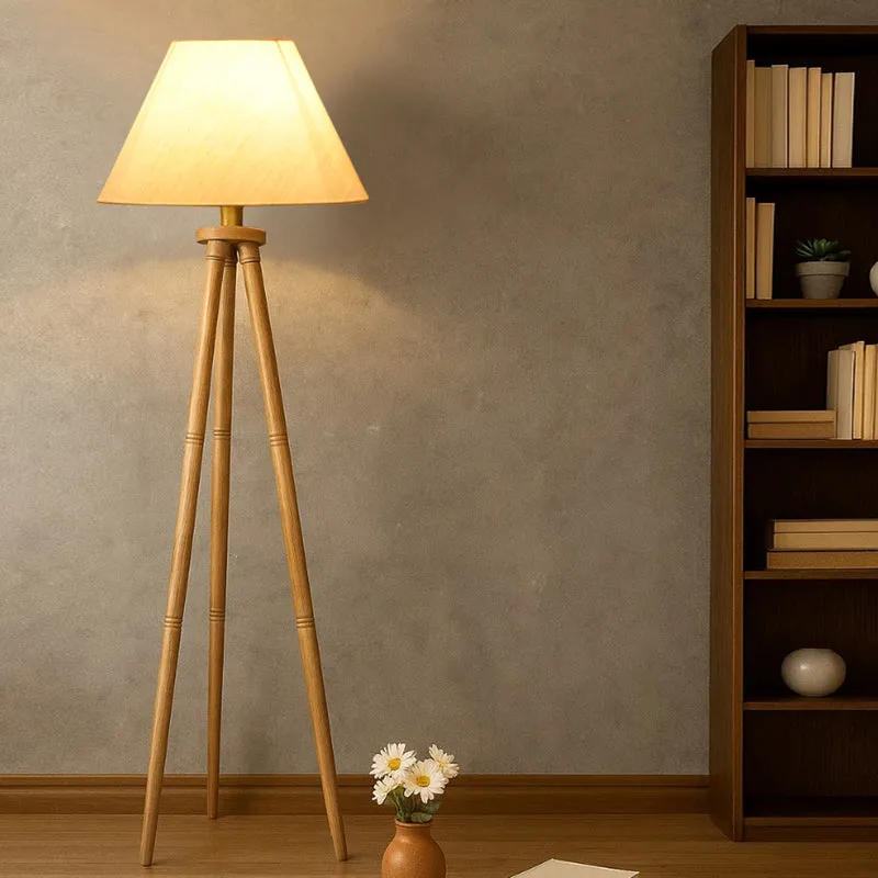 Cotin II Tripod Floor Lamp - Beige media 2