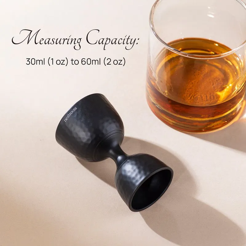 The Noir Textured Stainless Steel Jigger - 30 ML/60 ML media 3