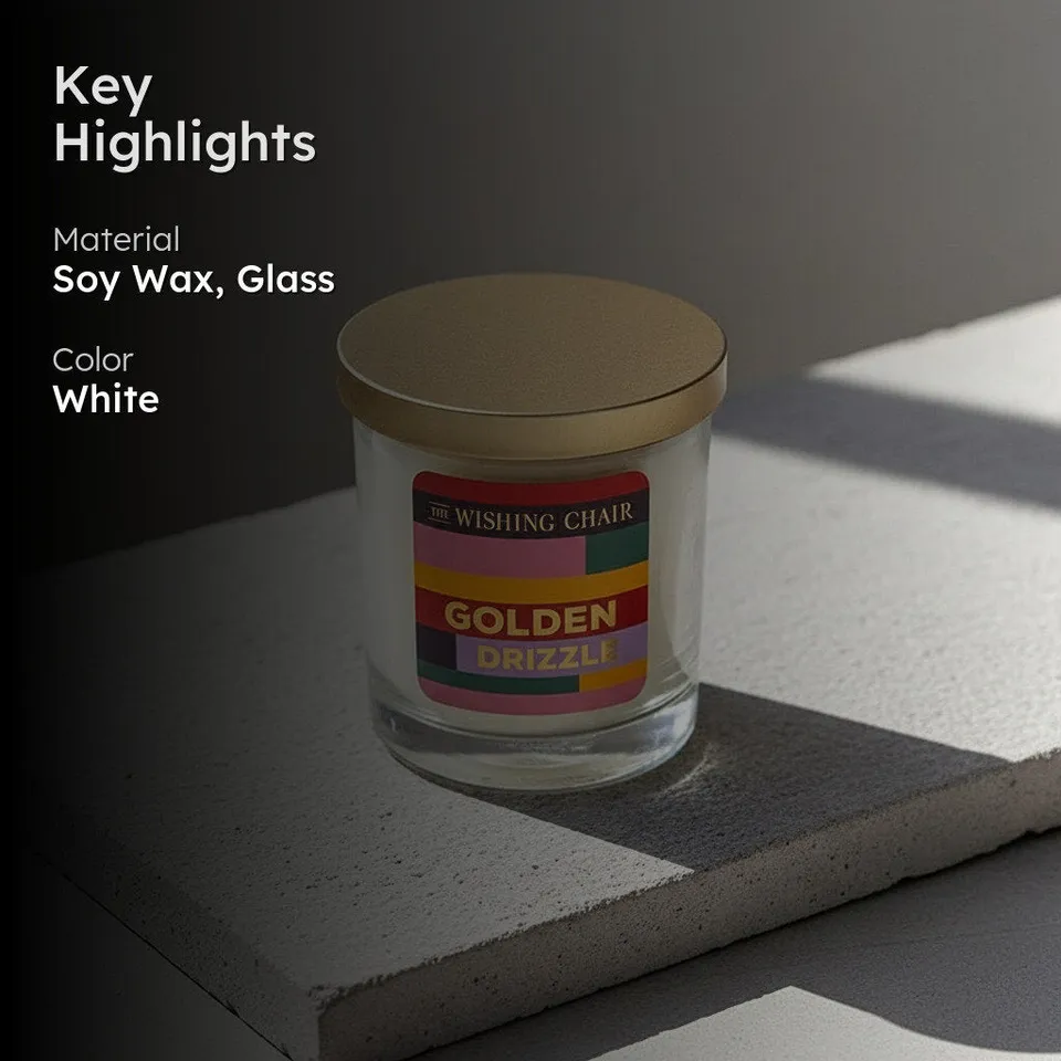 Golden Drizzle Soy Wax Scented Jar Candle media 2