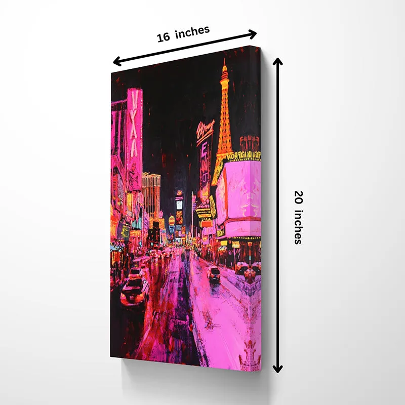 Techno Cityscape Wall Painting media 5