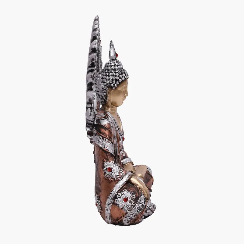 Divine Stillness Buddha Idol - Copper media 4