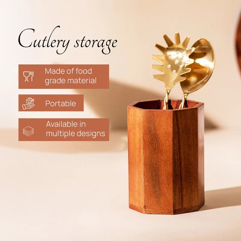 Naturix Wooden Cutlery Holder media 5