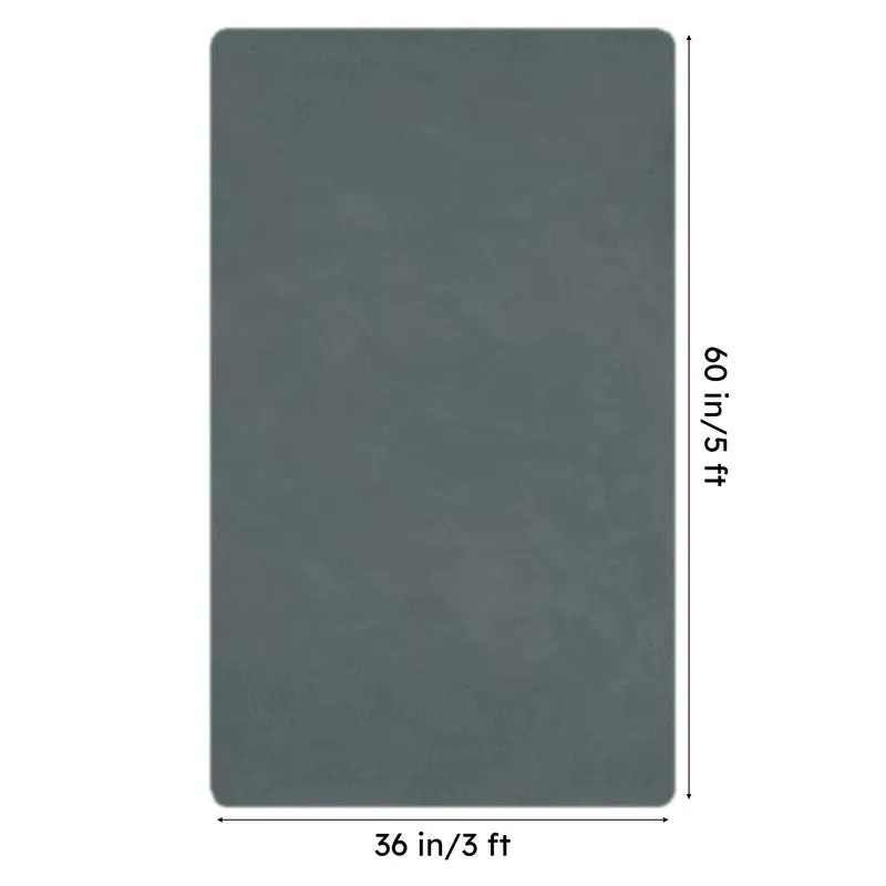 Ruffle Luxe Faux Fur Area Rug - Grey media 8
