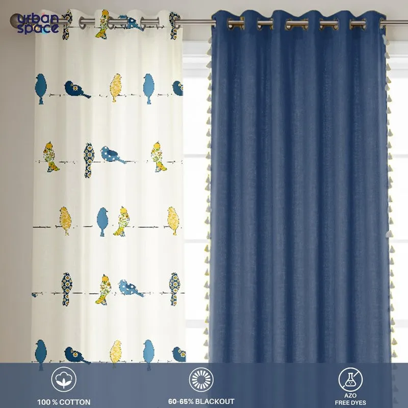 Urban Space Humming Bird Curtains - Set Of Four media 1