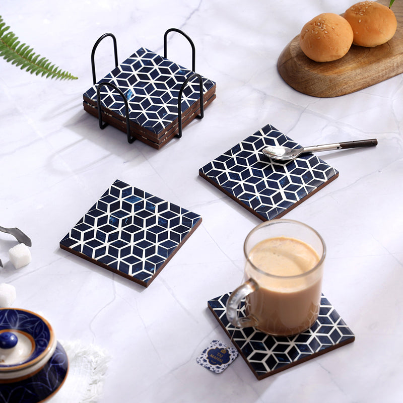 Cubra MDF Coaster - Seven Piece Set