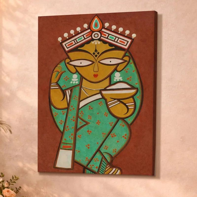 Bengal Folk Woman Canvas Wall Art & Paintings media 4