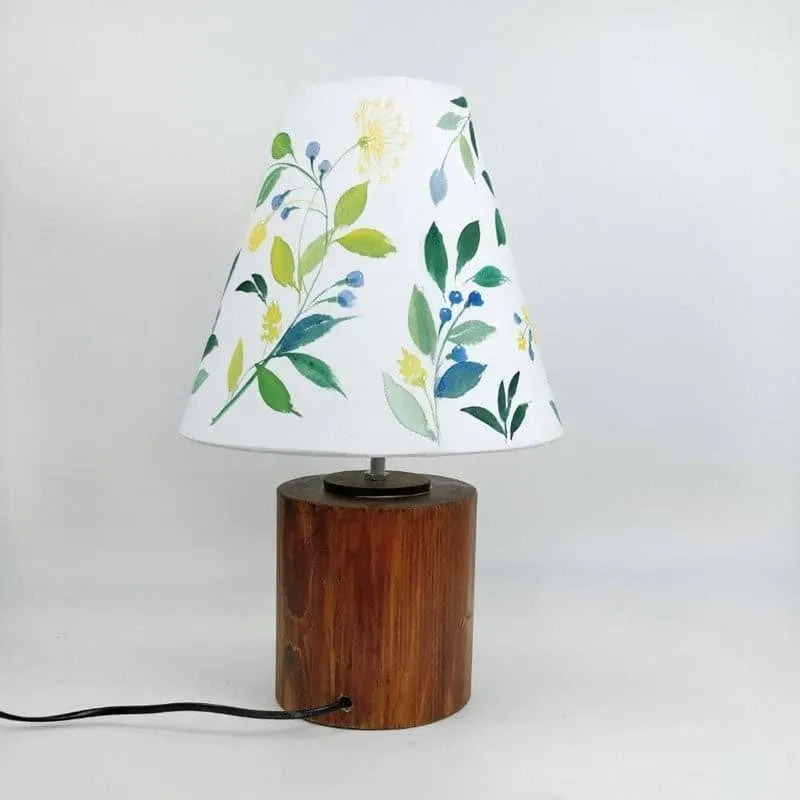 Neju Bloom Handpainted Fabric Table Lamp - Multicolor media 4