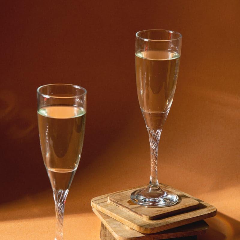 Blair Twisted Flute Glasses (180 ml) - Set Of Four media 3
