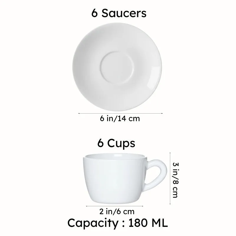 Cello Levasha Glide Cup & Saucer (130 mL Each) - Set of Six media 6