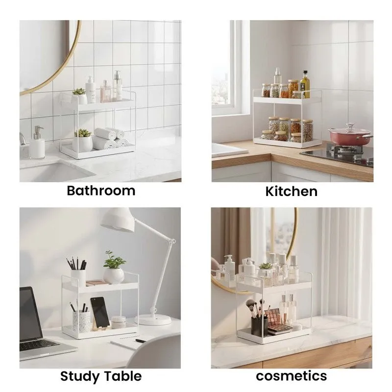 Glam Caddy Metal Racks -White media 5