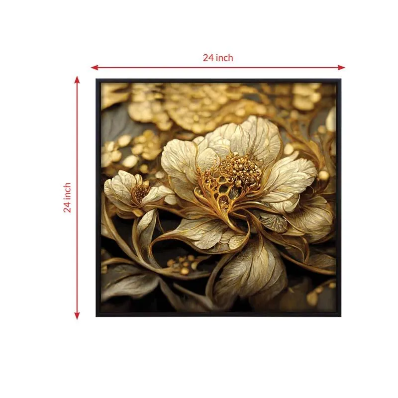 Golden Gaze Canvas Wall Painting media 4