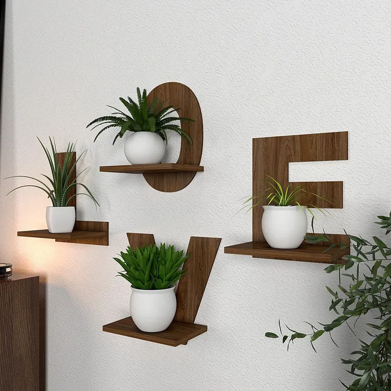 Color Pop (MDF,Wood) Shelves - Set Of Four media 4