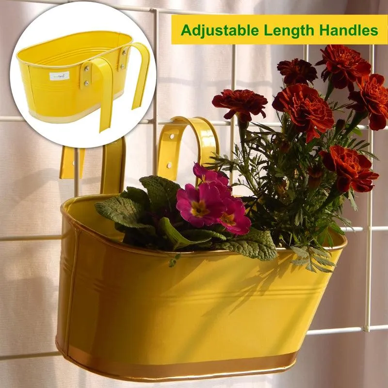 Norva Hanging Planter (Yellow) - Set Of Six media 4