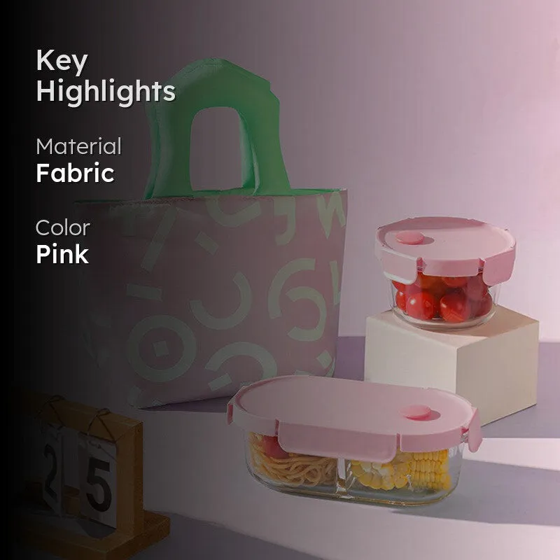 Aqua Art Lunch Bag - Pink media 2